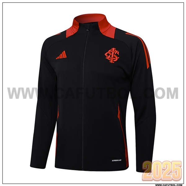 Chaquetas Futbol SC Internacional Negro/Rojo 2025 2026