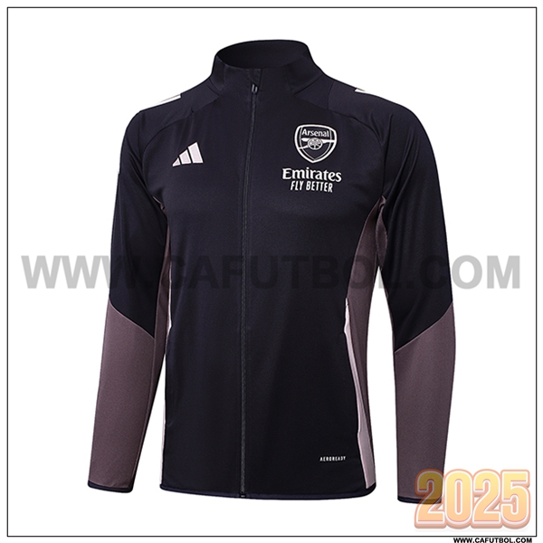 Chaquetas Futbol Arsenal Gris Oscuro 2025 2026