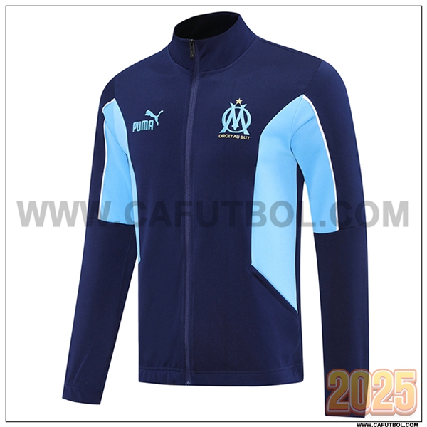 Chaquetas Futbol Marsella azul real 2025 2026