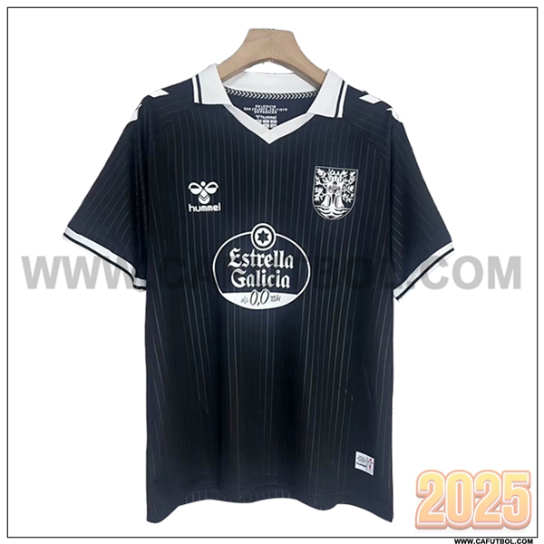 Camiseta Futbol Celta Vigo Negro/Blanco Centenario 2024/2025