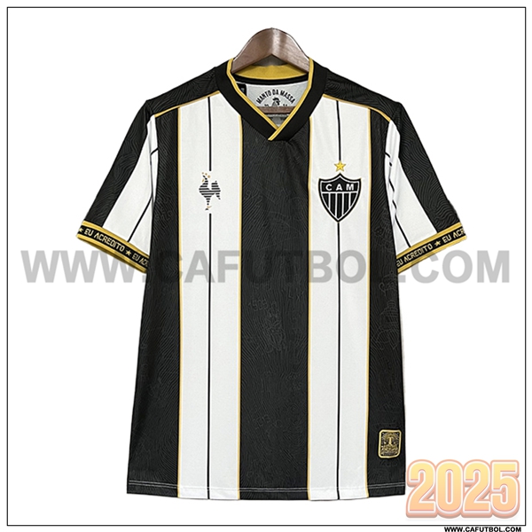 Camiseta Futbol Atletico Mineiro Blanco/Negro Edicion Especial 2025 2026