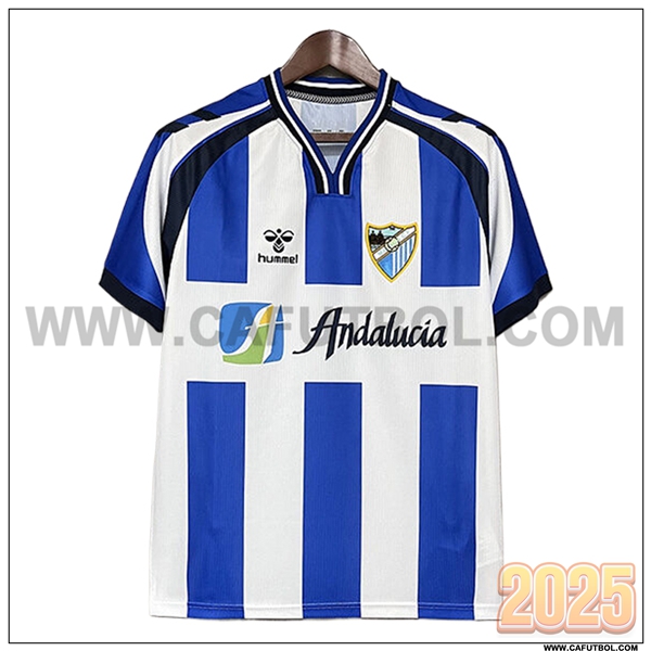 Primera Camiseta Futbol Malaga Blanco/Azul 2025 2026