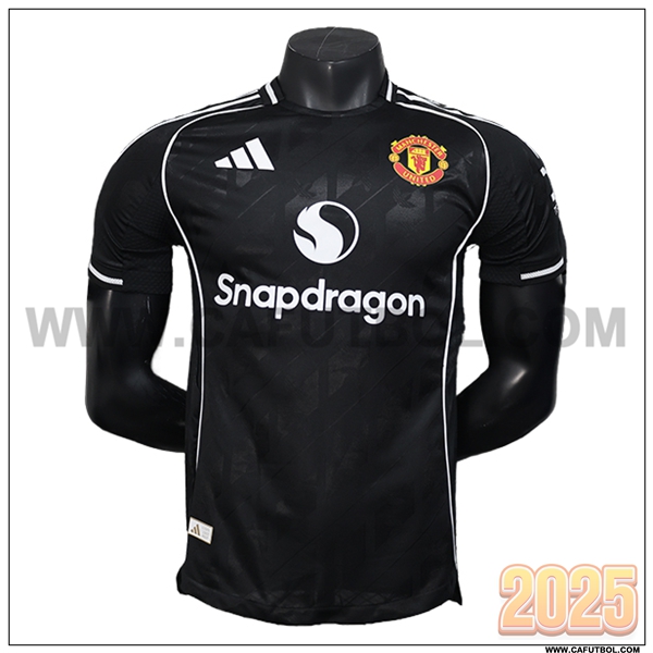 Camiseta Futbol Manchester United Negro Edicion Especial 2025 2026