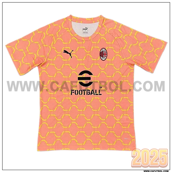 Camiseta Futbol AC Milan Naranja Edicion Especial 2025 2026
