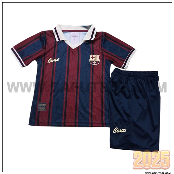 Camiseta Futbol FC Barcelona Ninos Rojo/Azul 2025 2026