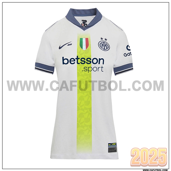 Segunda Camiseta Futbol Inter Milan Mujer Verde VR46 Special Edition 2024/2025