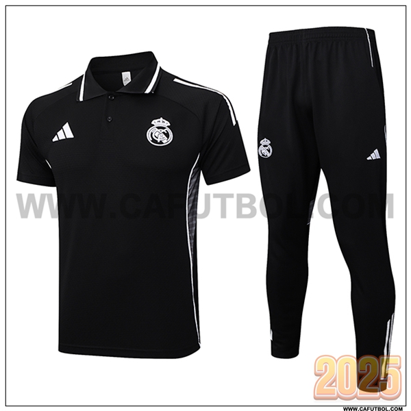 Camiseta Polo Real Madrid Negro 2025 2026