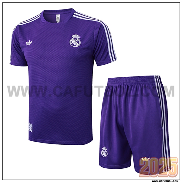 Camiseta Entrenamiento Real Madrid Violeta/Blanco 2025 2026