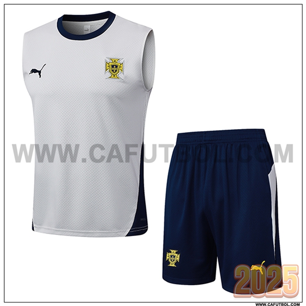 Camiseta Entrenamiento sin mangas Portugal Blanco/Azul 2025 2026