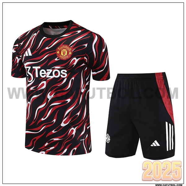 Camiseta Entrenamiento Manchester United Rojo/Negro 2025 2026