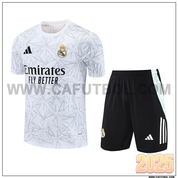 Camiseta Entrenamiento Real Madrid Blanco 2025 2026