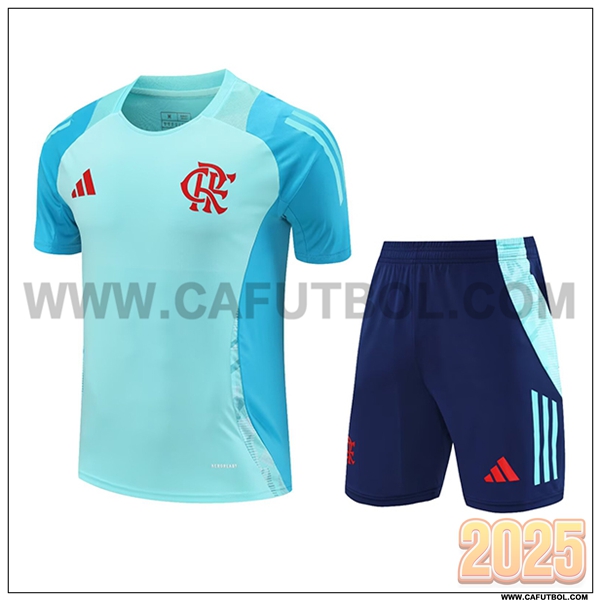 Camiseta Entrenamiento Flamengo Verde/Azul 2025 2026
