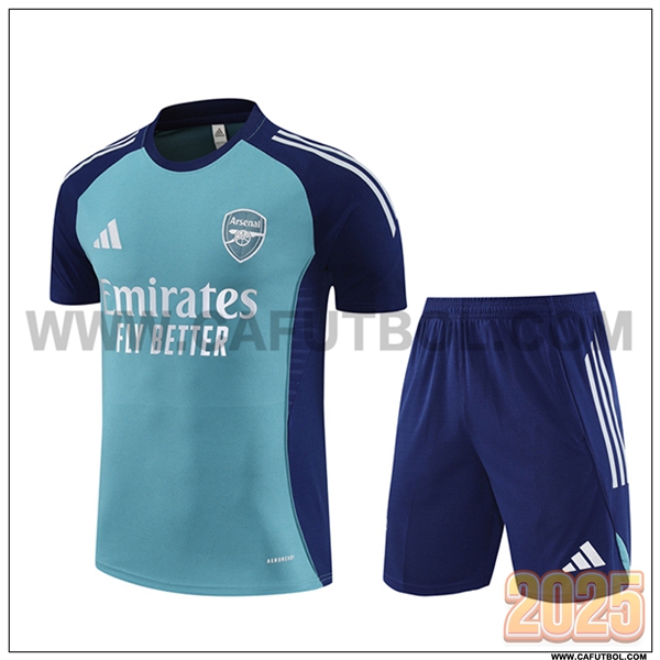 Camiseta Entrenamiento Arsenal Verde/Azul 2025 2026