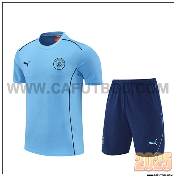 Camiseta Entrenamiento Manchester City Azul 2025 2026