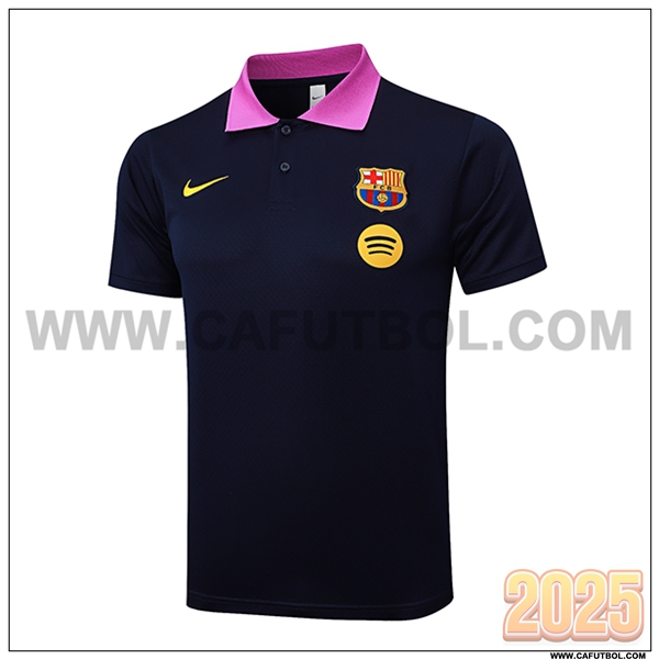 Camiseta Polo FC Barcelona Azul marino 2025 2026