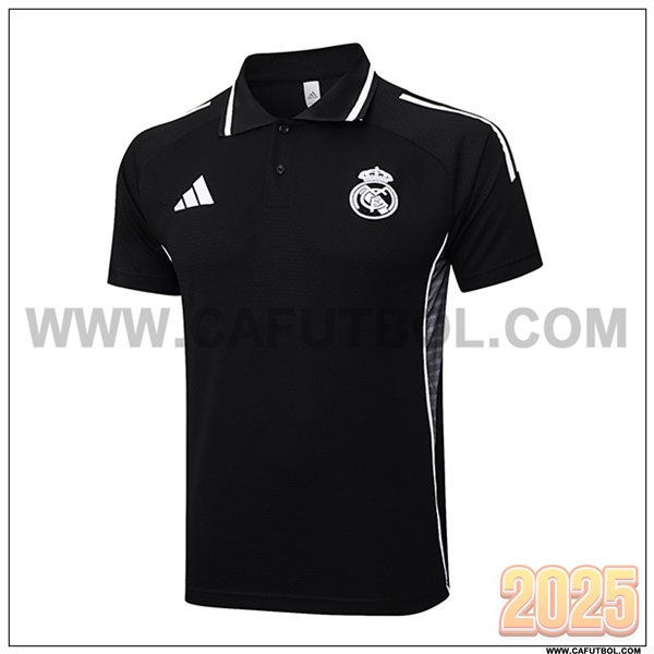Camiseta Polo Real Madrid Negro 2025 2026 -02