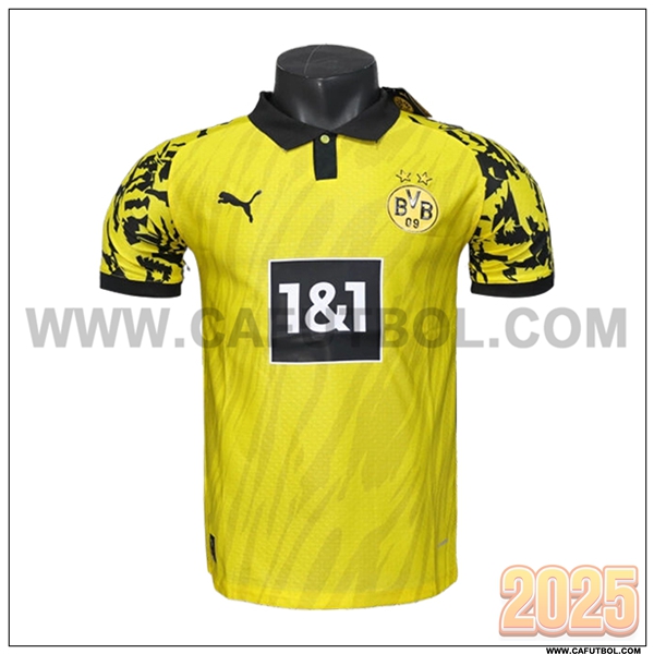 Camiseta Polo Dortmund Amarillo/Negro 2025 2026