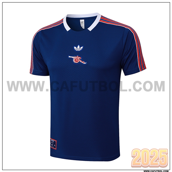 Camiseta Entrenamiento Arsenal Azul/Rojo 2025 2026