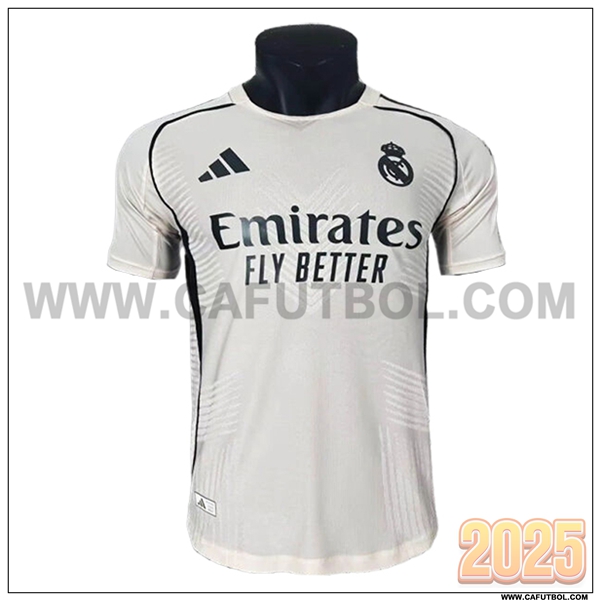 Camiseta Entrenamiento Real Madrid Blanco/Negro 2025 2026