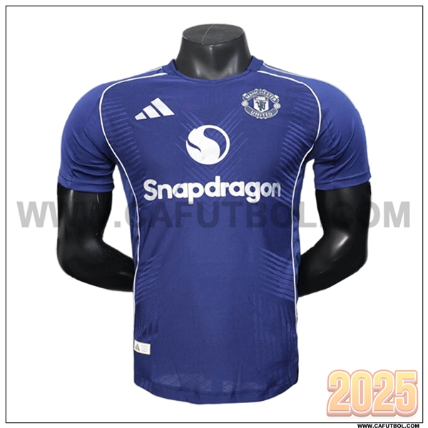 Camiseta Entrenamiento Manchester United azul real 2025 2026