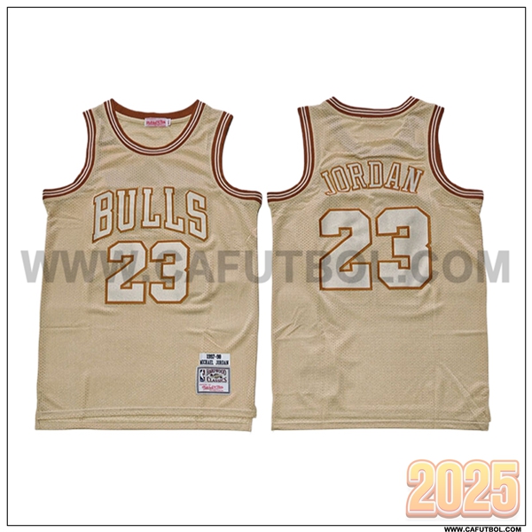 Camisetas NBA Chicago Bulls (JORDAN #23) 2025/26 Amarillo/Naranja