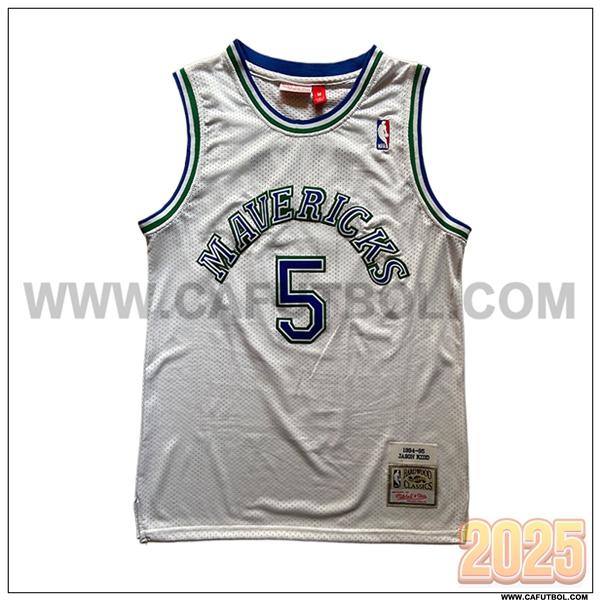 Camisetas NBA Dallas Mavericks (KIDD #5) 2025/26 Blanco/Azul
