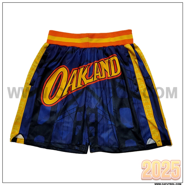 Cortos NBA Golden State Warriors 2025/26 Azul/Amarillo/Naranja -02