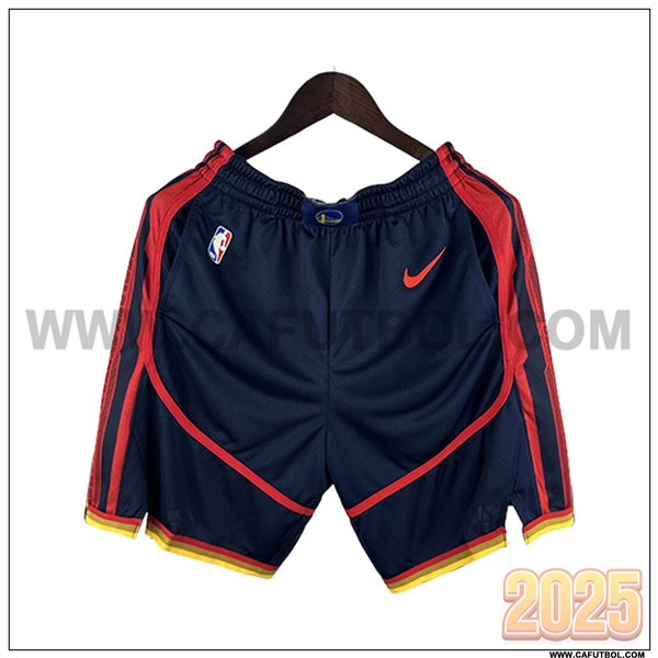 Cortos NBA Golden State Warriors 2025/26 Azul/Rojo