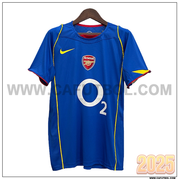 Segunda Camiseta de Arsenal Retro Azul 2004/2005