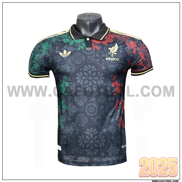 Camiseta Equipo de Mexico Negro/Verde Edicion Especial 2025 2026