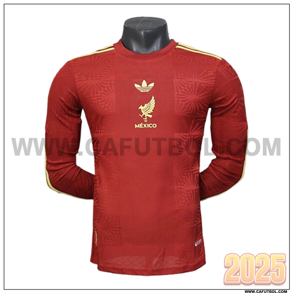 Camiseta Equipo de Mexico Mangas largas Rojo Edicion Especial 2025 2026