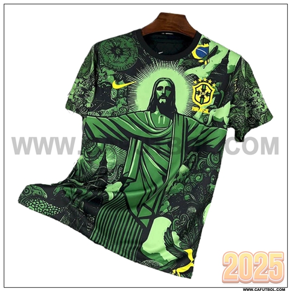 Camiseta Equipo de Brasil Verde Edicion Especial 2025 2026