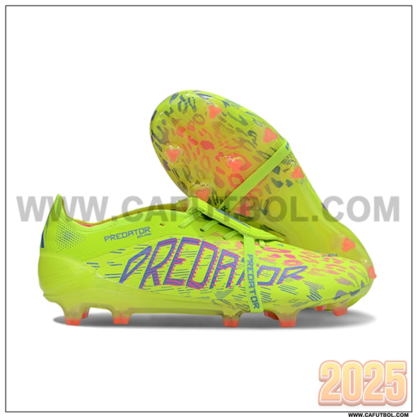 Adidas Botas De Fútbol 25 Predator Elite Tongue FG Verde/Violeta
