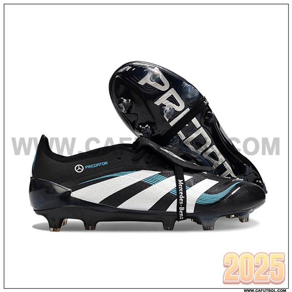 Adidas Botas De Fútbol 25 Predator Elite Tongue FG Negro/Blanco/Azul