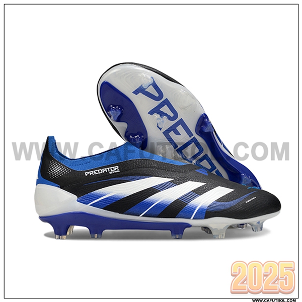 Adidas Botas De Fútbol 25 Predator Elite LL FG Negro/Azul/Blanco