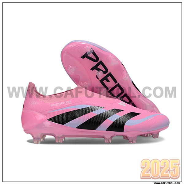 Adidas Botas De Fútbol 25 Predator Elite LL FG Rosa/Negro