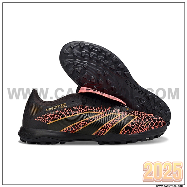 Adidas Botas De Fútbol PREDATOR LEAGUE FT TURF Negro/Rojo/Amarillo