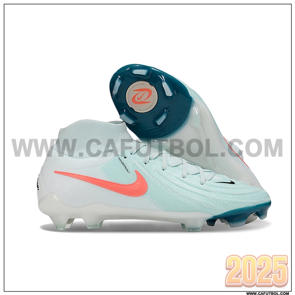 Nike Botas De Fútbol Phantom Luna Elite NU FG Blanco/Verde/Naranja