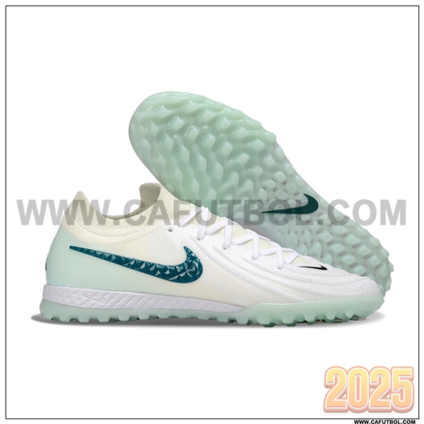 Nike Botas De Fútbol Phantom GX II EliteTF Verde/Blanco