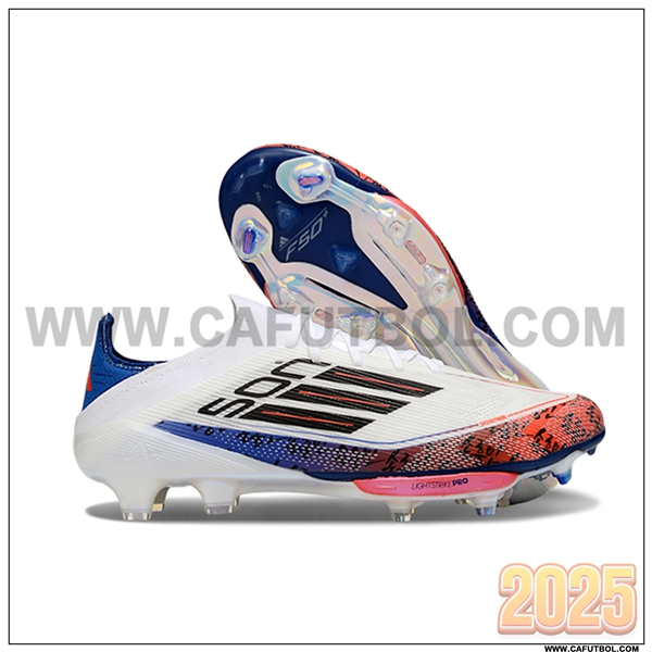 Adidas Botas De Fútbol F50+.1 FG Blanco/Violeta/Naranja