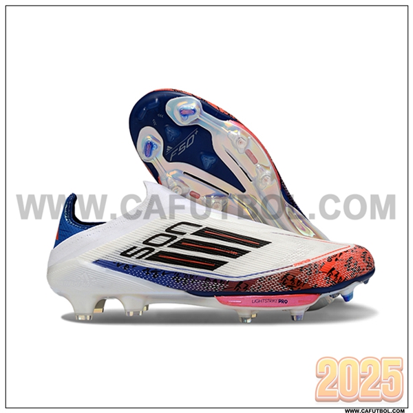 Adidas Botas De Fútbol F50+ FG Blanco/Violeta/Naranja