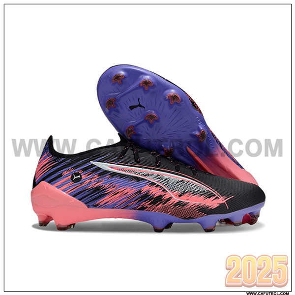 PUMA Botas De Fútbol ULTRA 5 FG Negro/Rosa/Violeta
