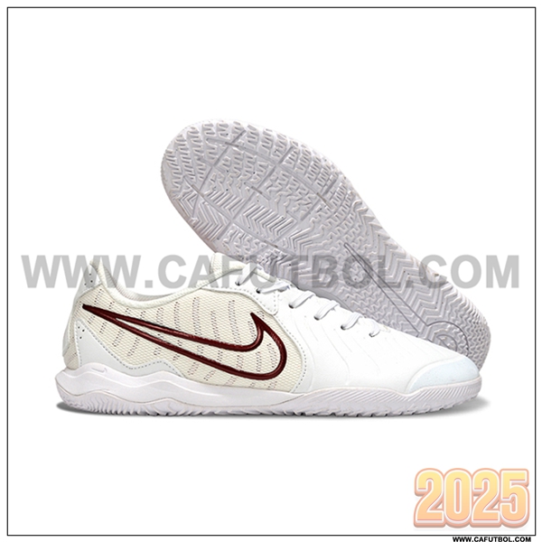 Nike Botas De Fútbol Legend 10 Academy IC Blanco/Beige/Rojo