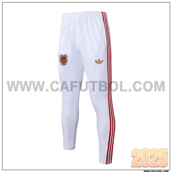 Pantalones Entrenamiento Bayern Munich Blanco/Rojo 2025 2026