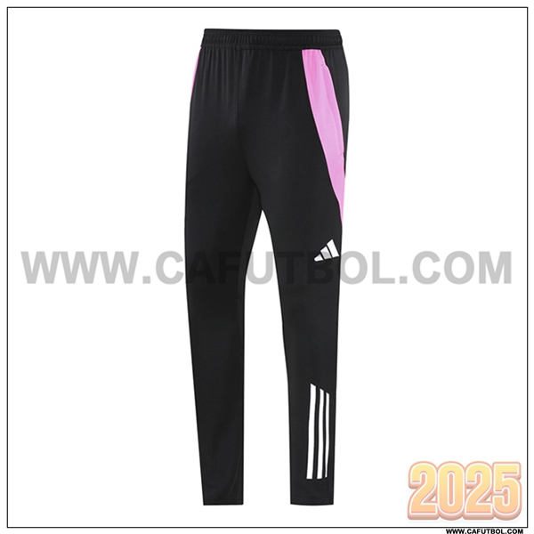 Pantalones Entrenamiento Adidas Negro/Rosa 2025 2026