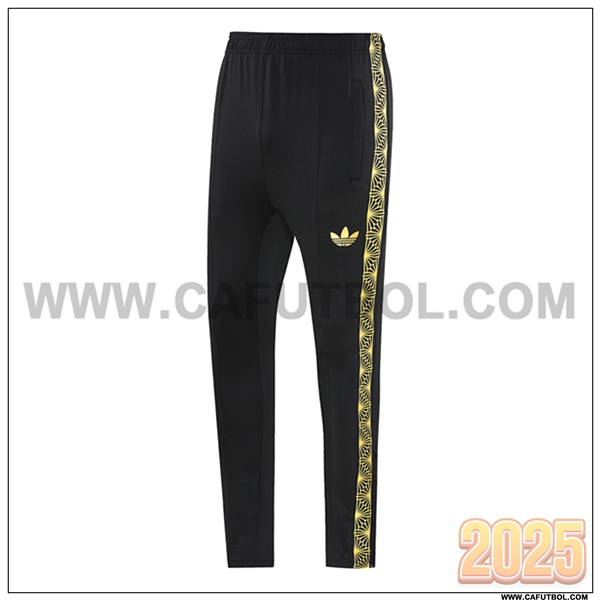 Pantalones Entrenamiento México Negro/Amarillo 2025 2026