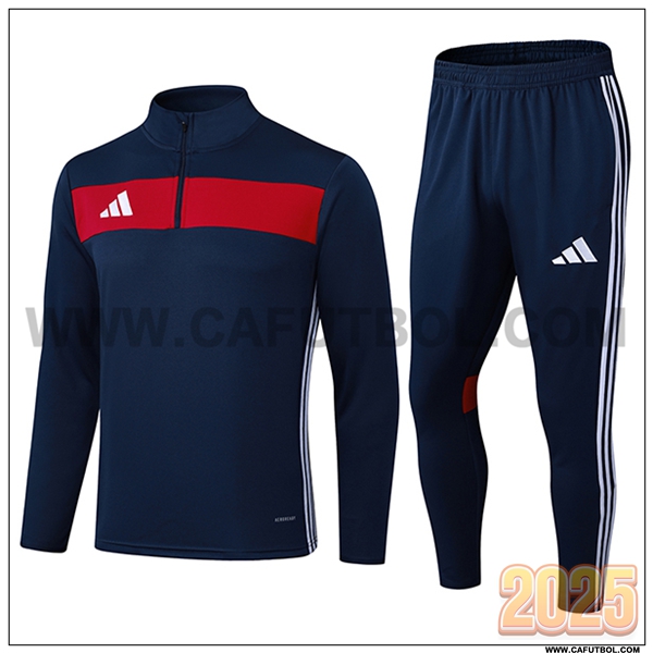 Chandal de Futbol Adidas Azul/Rojo 2025 2026