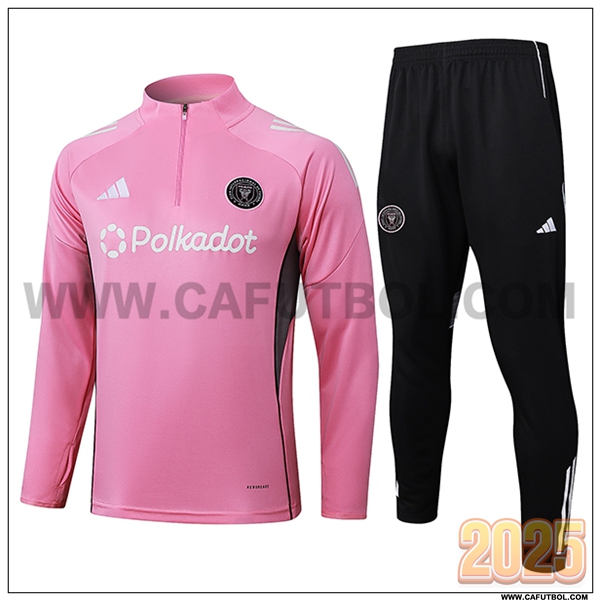 Chandal de Futbol Inter Miami CF Rosa/Gris 2025 2026