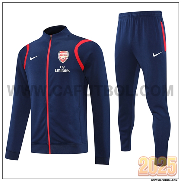 Chandal Chaquetas Futbol Arsenal Azul marino 2025 2026