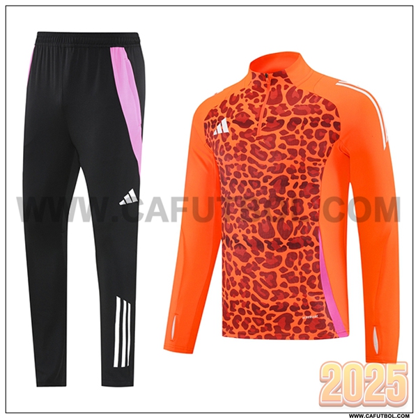 Chandal de Futbol Adidas Naranja/Marrón/Rosa 2025 2026